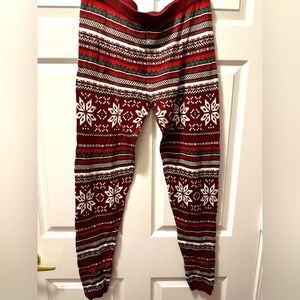 Mossimo festive sweater leggings